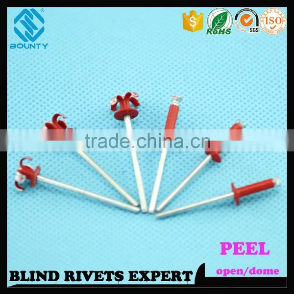 HIGH QUALITY OPEN END FACTORY DOME HEAD ALUMINUM STEEL PEEL RIVETS photo-5