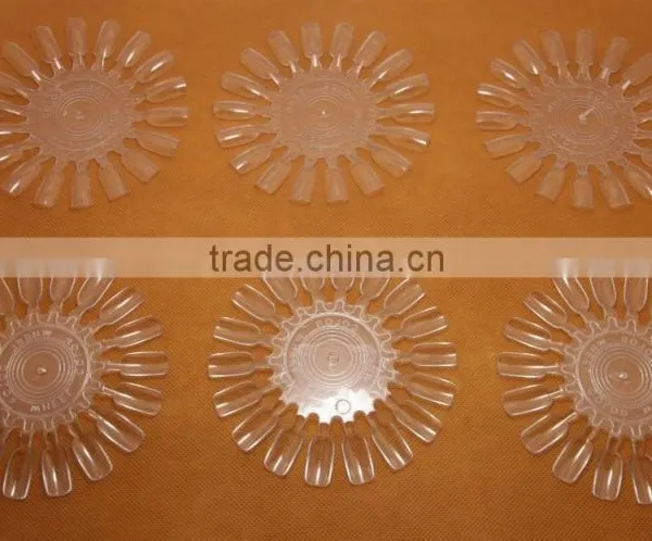 10Pcs Acrylic Nail Art Round Wheel Display Tip Design Parctice Polish Tool photo-3