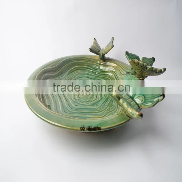 Ceramic Enamel Fruit Plate With Butterfly Dresses photo-2
