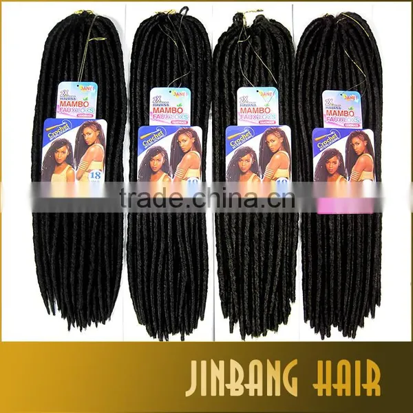 1PC Premium Quality Havana Mambo Twist Faux Locs Hair Twist Braid 18" Dreadlock Synthetic Hair Extension photo-3