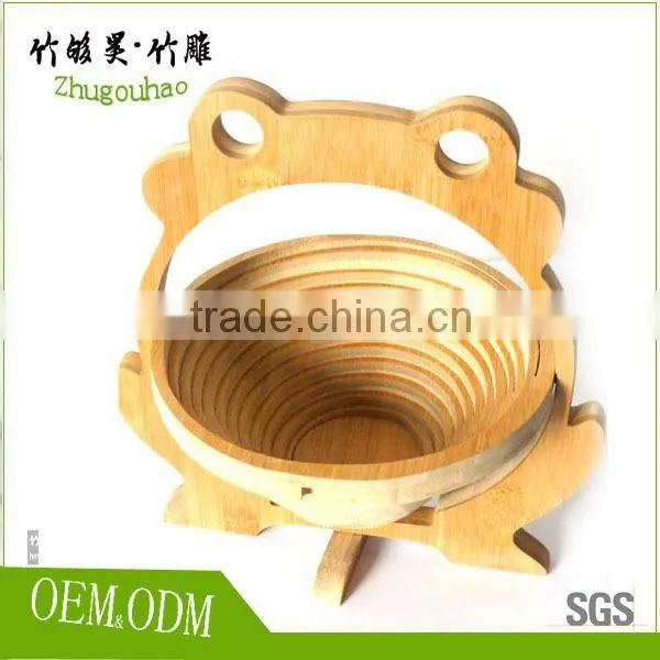 Factory Price Direct Selling Eco-friendly Older Bamboo Fruit Basket photo-6