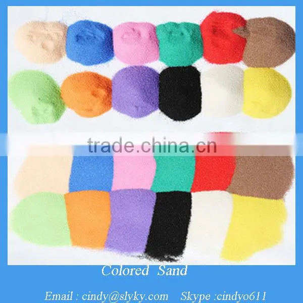 80-120 Mesh Fine Colored Sand for Drawing photo-3