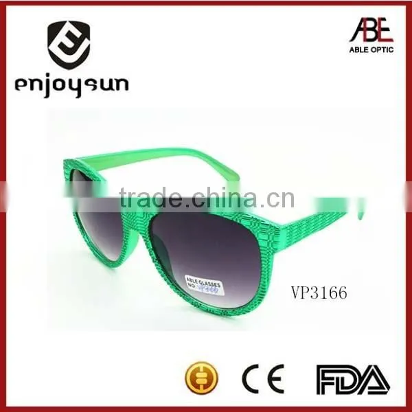 Colorful Fashion Cheapest China Made Branded Sunglasses With Grid Pattern photo-5