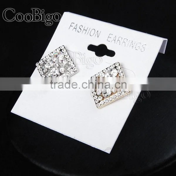 Fashion Jewelry Rhinestone Cuff-Link Gold Silver Unisex Chirstmas Party Gift Promotion Apparel Accessories photo-4