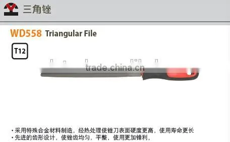 Steel tools Series; High quality Triangular File; China Manufacturer; OEM/ODM service
