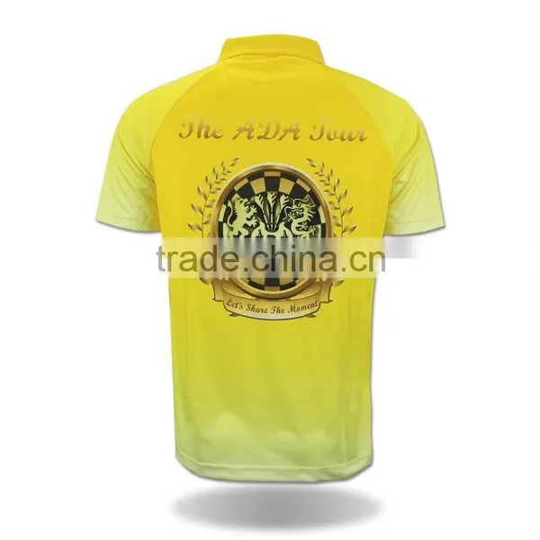 Custom New Design Yellow Sublimation Zipper Polo Shirt Supplier's Choice photo-2