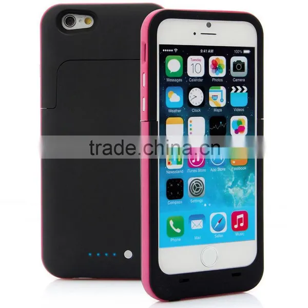3800mAh Matte Plastic Protective Charging Power Bank Case Cover for IPhone 6, External Backup Battery Case Cover for IPhone 6 photo-5