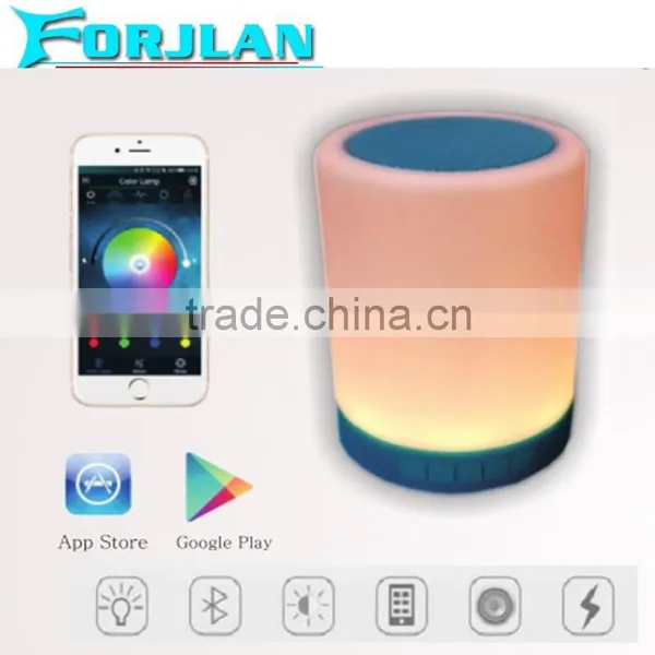 New Coming Colorful Touch Lamp Portable Speaker Bluetooth Speaker Led Light Lamp photo-4