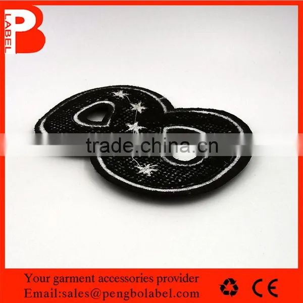 Hot Sale Iron on Towel Embroidery Patch Labels for Baby Clothing photo-3