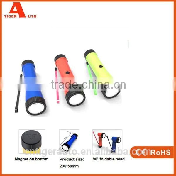 2015 Wholesale Dry Battery LED Flashlight Torch With Foldable Head photo-6