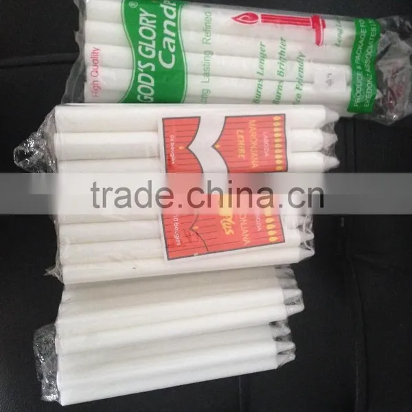 White Color and Paraffin Wax Material Stick Candle for Household Use photo-3