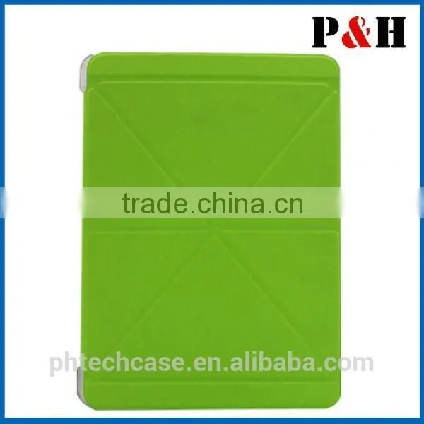 2014 New PU Leather Multi-Folding Folio Wallet Case for IPAD AIR 2 /IPAD 6 photo-4