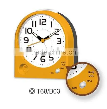 Volume Control Hotel Use Plastic Table Alarm Clock photo-3