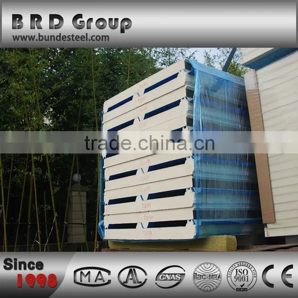 Corrugated High Quality Exterior Polyurethane Sandwich Roof Panel photo-3