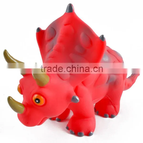 6pcs 10 Inch Cartoon Vinyl Soft Plastic Dinosaur Toys photo-5
