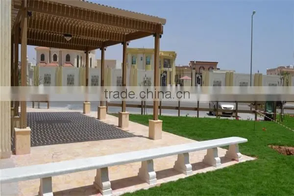 Recycled Backyard Outside Hollow Composite Wood Decking Wpc Decking Pergola 3x3 photo-2