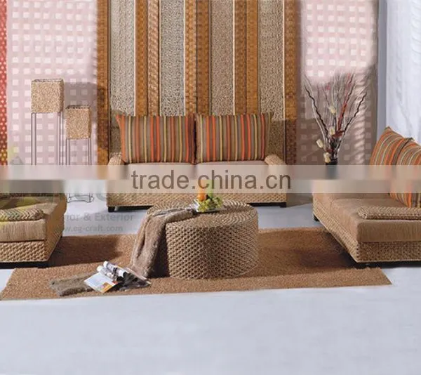 Wicker Living Room Sofa - Water Hyacinth Material