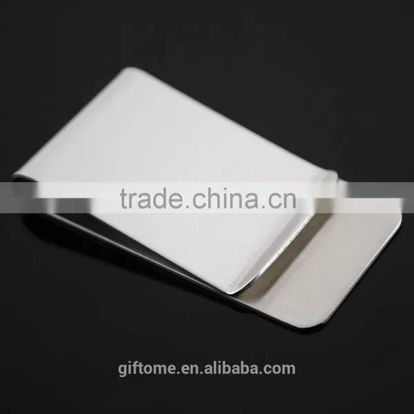 Silver Stainless Steel Metal Money Clip