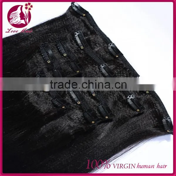 100% Unprocessed Virgin Clip in Malaysian Hair Extension photo-2