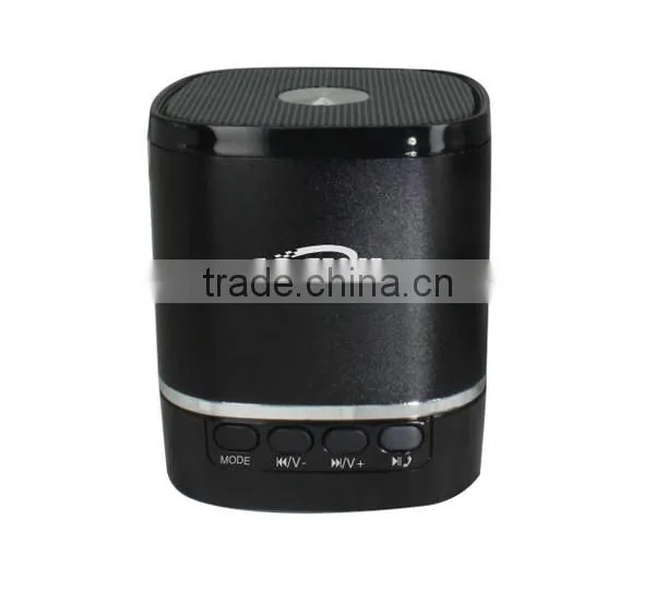 Hotsale Top Quality 2016 Music Mini Bluetooth Speaker With FM Radio,LED Light, TF Card Support photo-3