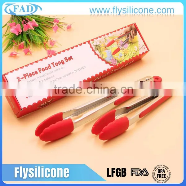 Tongs Utensils Type and Eco-Friendly Feature Silicone Bbq Tongs photo-5