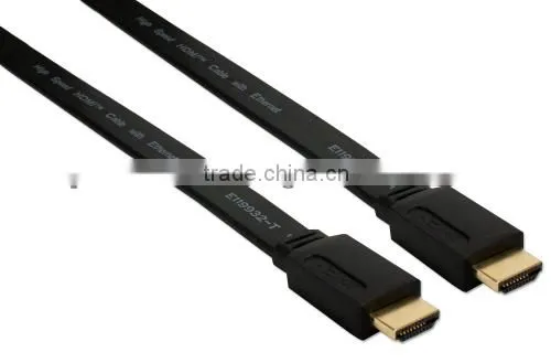 1-Meter In-Wall Flat High Speed HDMI With Ethernet & 3D 1080p Blu-ray HDTV Cable