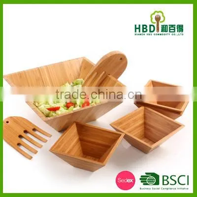 Hot New Products for 2016 Natural Eco-friendly Vegetable Bamboo Salad Bowl, Wood Bamboo Salad Bowl,kitchen Salad Bowl Wholesale photo-4