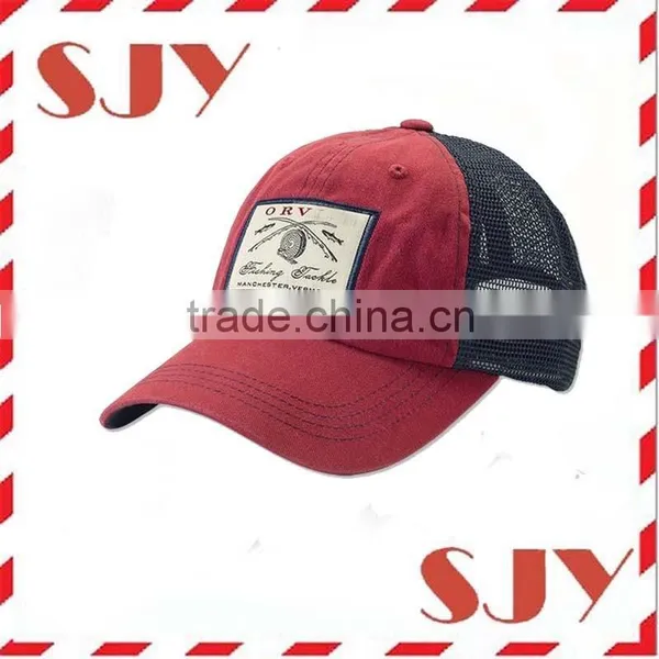 Low Profile Distressed Vintage Retro Trucker Cap photo-3