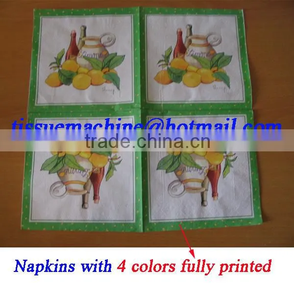 4 Color Printing Napkin Machine photo-3