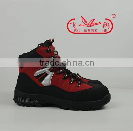 Men Leather Steel Top Safety Work Boots for Outdoor Worker