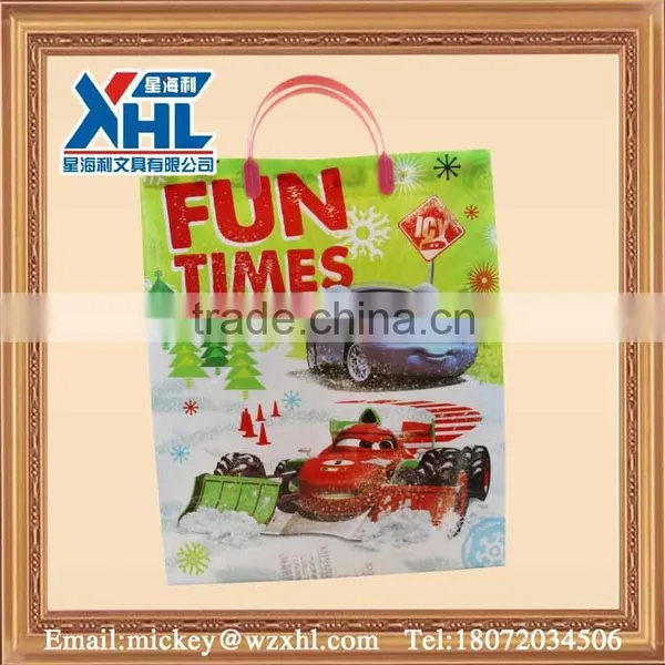Pretty and Colorful Cartoon pp Gift Package Bag (with Plastic Handle )
