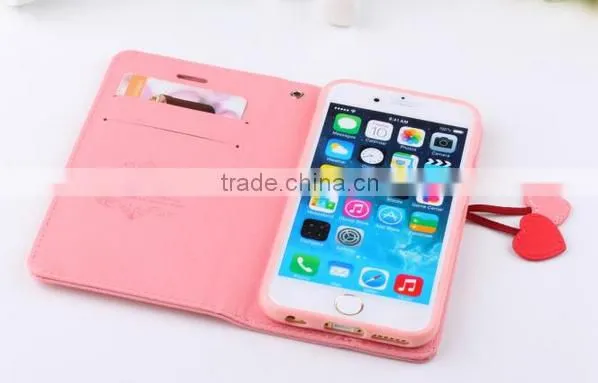Magnetic Side Flip Book Wallet Cell Phone Case for Iphone photo-3