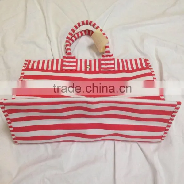 New Cotton Stripe Women Canvas/ Cottonr Tote Bags ,women Tote Bag (H81) photo-2