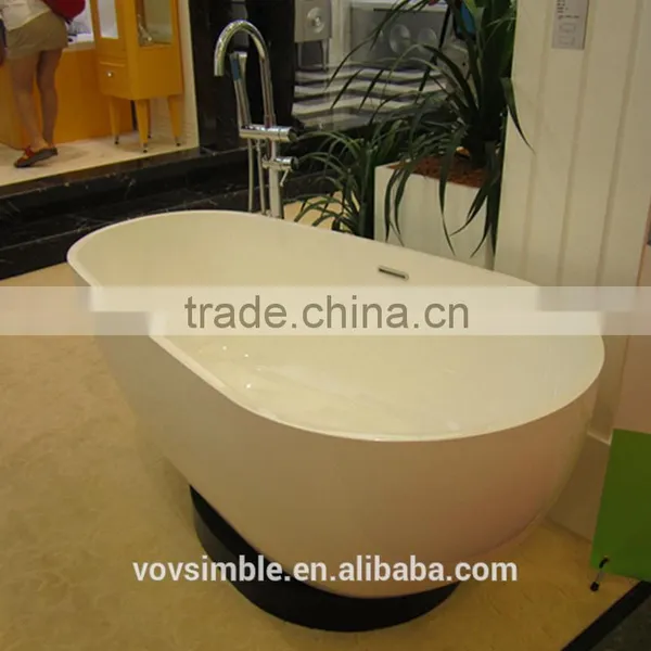 New Design Actual Manufacturer Solid Surface Whirlpool Bathtub photo-5