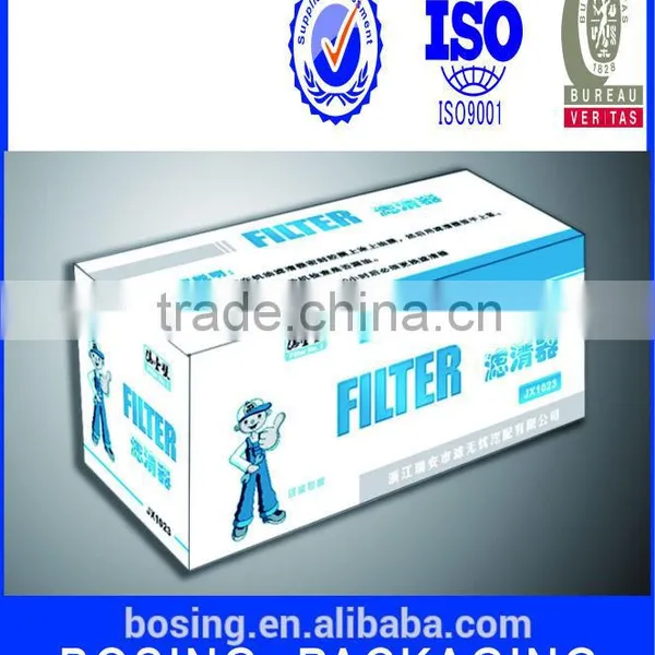 Air filter packing boxes hepa filter paper boxes color printed filter boxes