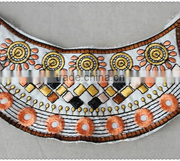 New Design Embroidered Necklace, Ethnic Colourful Embroidered Collar. Women's Garment Collar photo-4