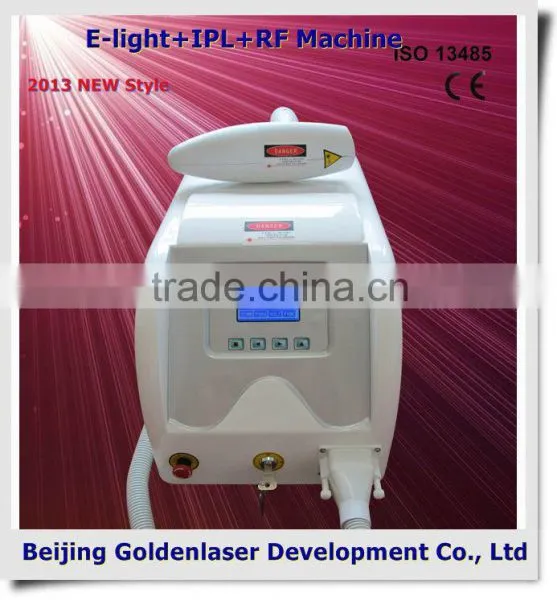www.golden-laser.org/2013 New style E-light+IPL+RF machine body fat monitor body fat meter