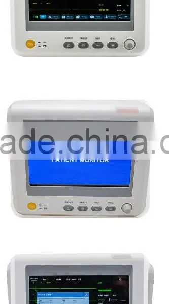 China Factory Sale Medical Equipment Handheld 7 Inch 6 Parameter Patient Monitor With Capnography Optional Printer photo-3