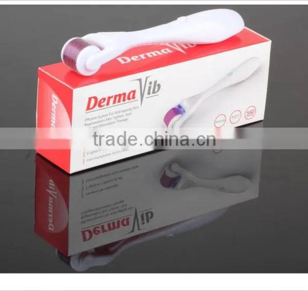 540 Needles LED Derma Roller LED Vibrating Medical Derma Roller Micro Needle Meso System Beauty Skin Roller photo-5