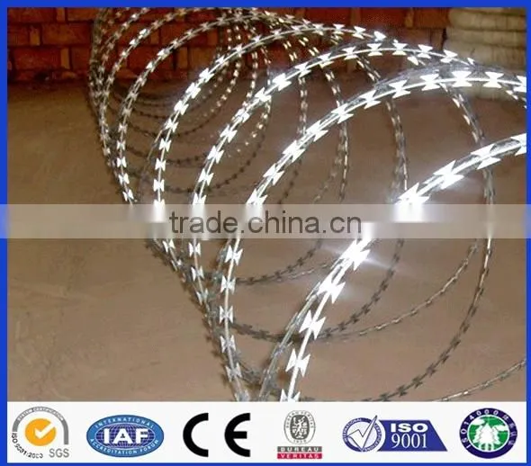 Cheap Safety Netting Galvanized Stainless Steel Razor Barbed Wire photo-3
