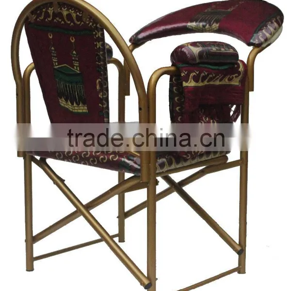 Folding & Knocked Down Muslim Prayer Chair for Elder - With Prayer Pad & Koran Pocket photo-4