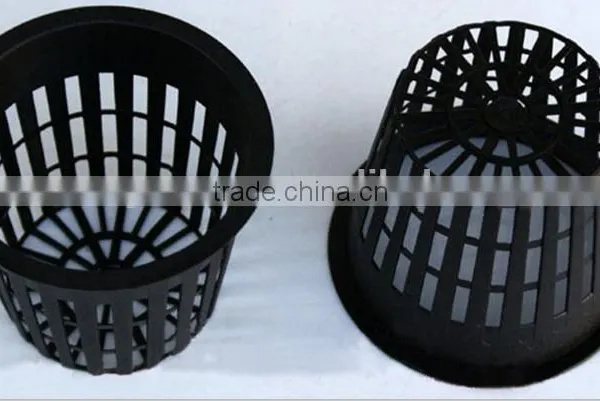 Food Grade Plastic 4" Plastic Net Pots Hydroponic Plant Pots for Green House photo-3