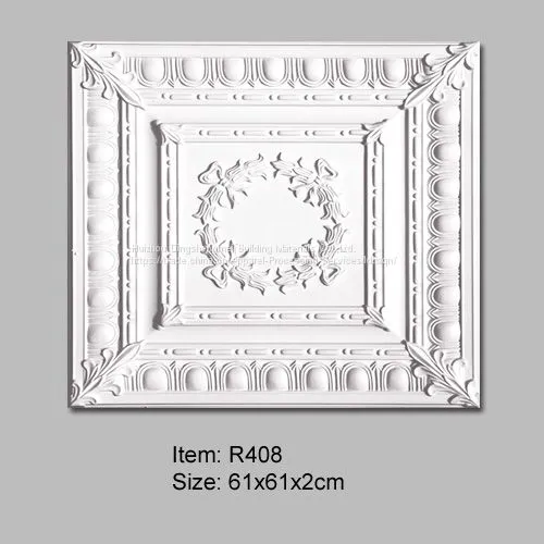 Плитка потолочная Egg Design размером 61x61 см из ПУ