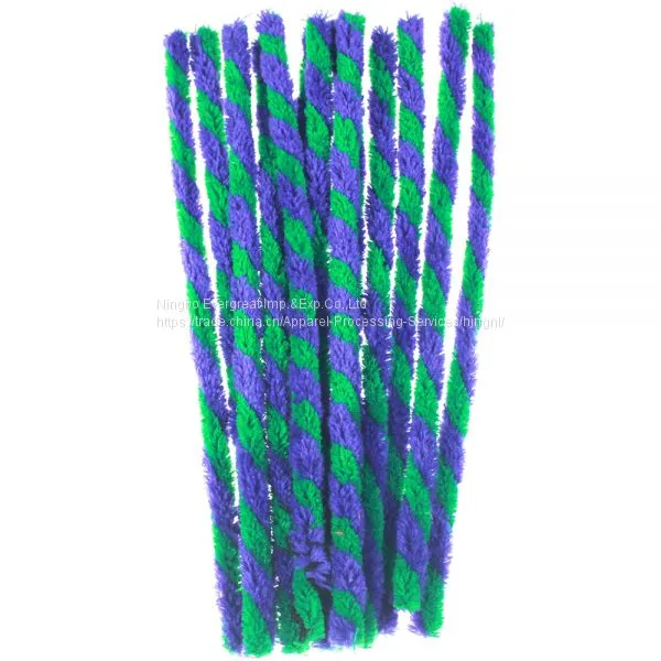 DIY Craft Twisted Chenille Stem Green Color