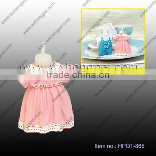 Wedding / Birthday Baby Bib Dress Candle Favor