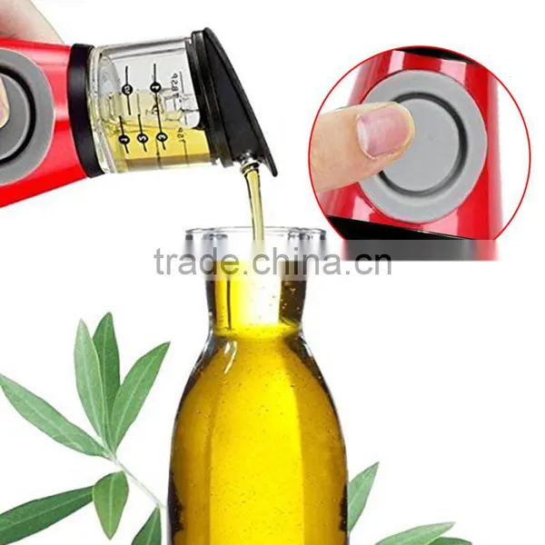 500ml Oil Vinegar Sauce Glass Bottle Pump Spray Container Cruet Condiment Dispenser With Measure Scales Home Kitchen Tools photo-5