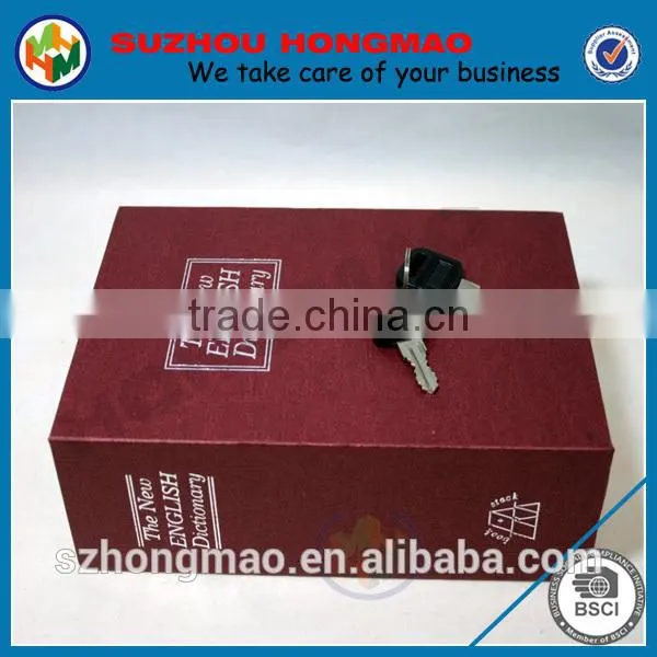 Dictionary Secret Book Hidden Safe With Key Lock Book Safe In Red photo-3