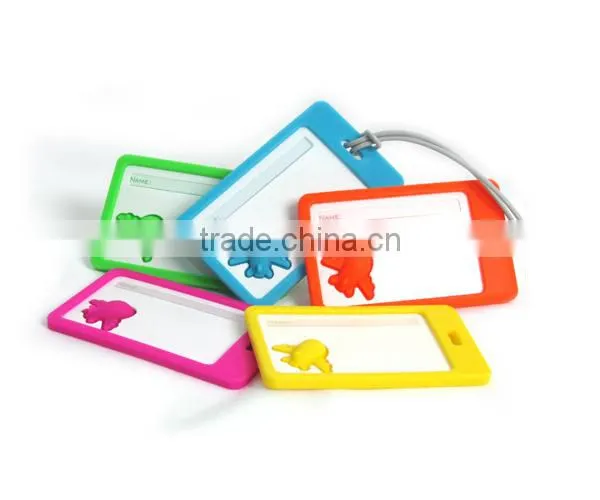 Samples Free Factory Supply Cheap Custom Plastic Rubber Silicone or Eco-friendly Pvc Luggage Tag photo-4