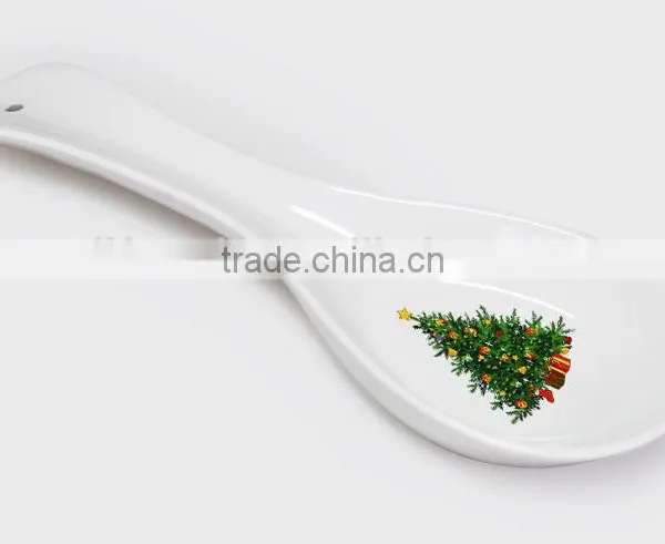Wholesale Promotional Ceramic Fashionable Spoon Rest With Decal Printing photo-5