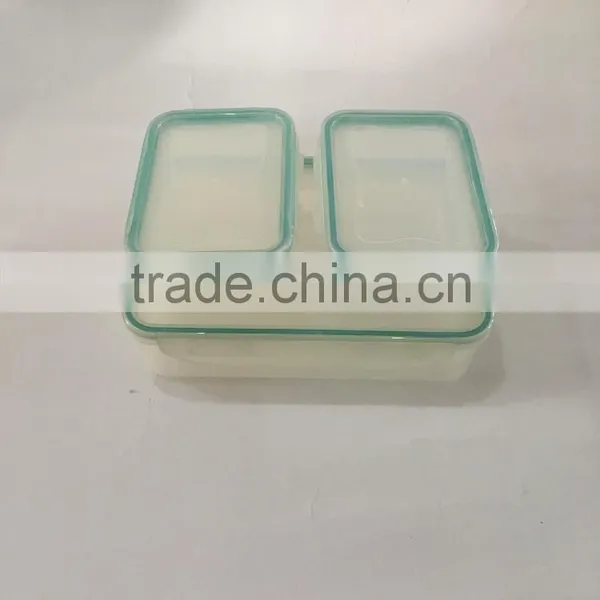 Set of 3 Rect Air-tight Container Plastic Food Storage Box photo-3